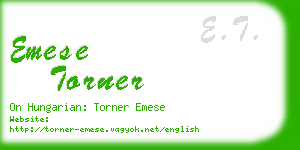 emese torner business card